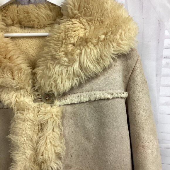 Overland Sheepskin Coat Cream Penny Lane Style - Picture 2 of 16